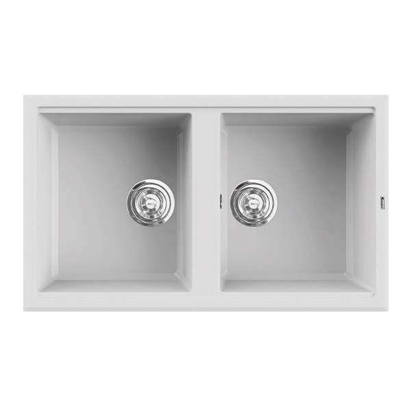 Chậu rửa bát Konox Phoenix 860 White Silver