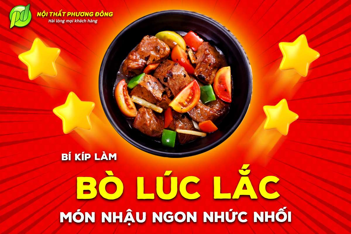 Bí kíp làm món Bò Lúc Lắc, món nhậu ngon nhức nhối