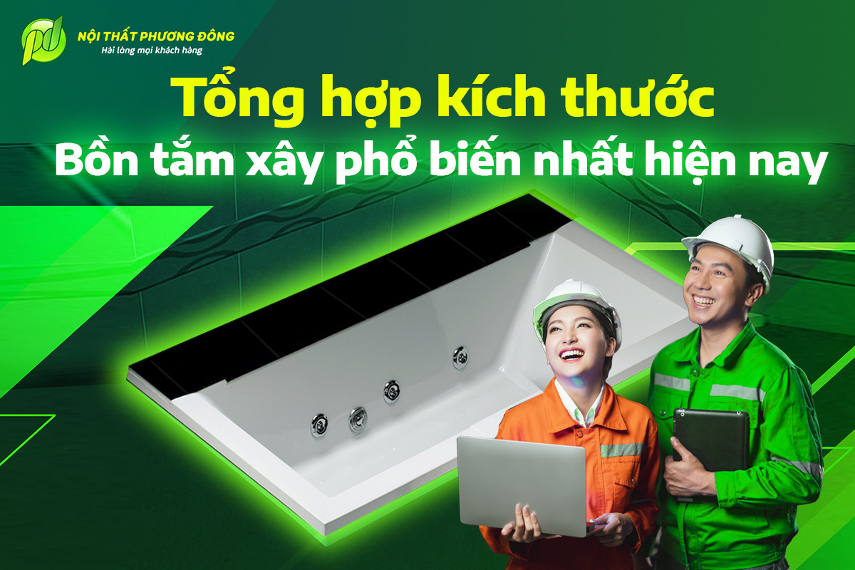 Kích thước bồn tắm xây