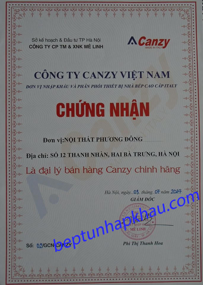 chung-nhan-bep-phuong-dong-la-dai-ly-uy-quyen-canzy