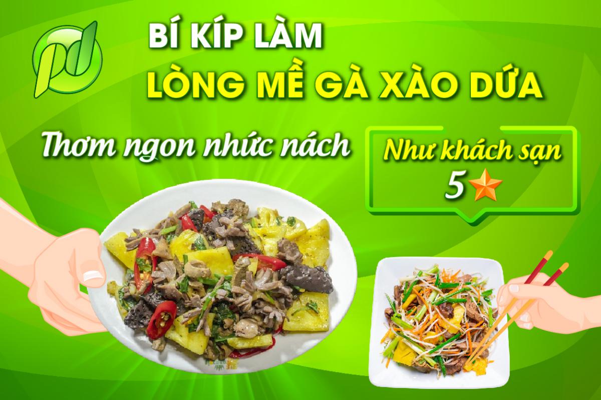 Bí kíp làm lòng mề gà xào dứa thơm ngon nhức nách như khách sạn 5 sao