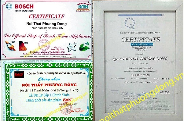 Chứng nhận máy rửa bát chính hãng