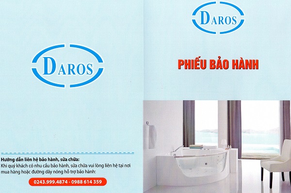 Phiếu nảo hành pxh Daros