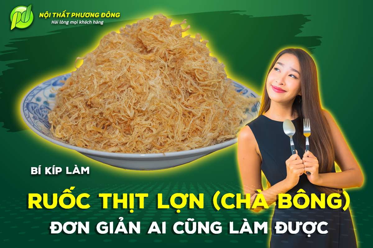 Bí kíp làm ruốc thịt lợn (chà bông) đơn giản ai cũng làm được