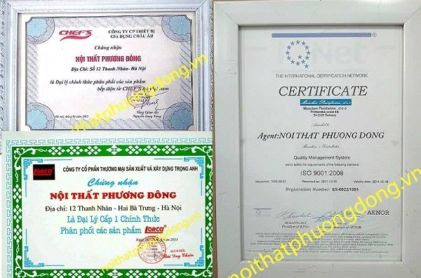 giấy chứng nhận đại lý uy tín
