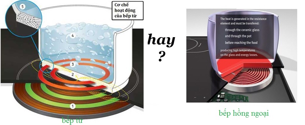 nên chọn bếp từ hay bếp hồng ngoại